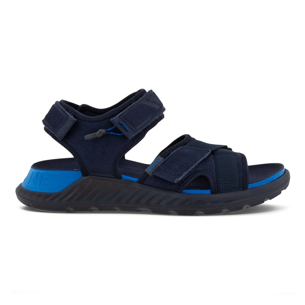 Sandalias Hombre - ECCO Exowrap 3S Velcro - Azul Marino - ZLQ083195